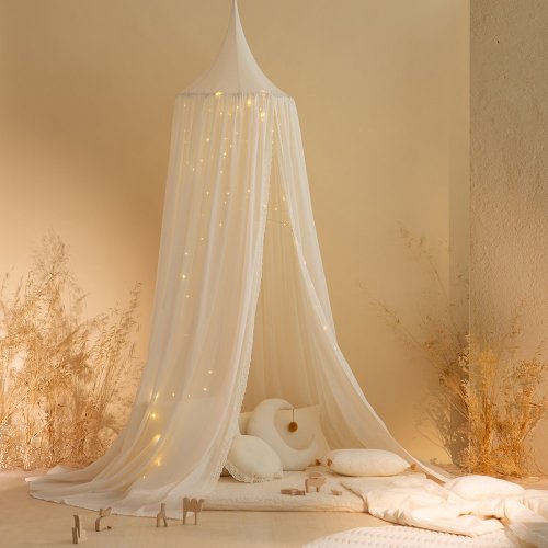 Ciel de lit Dentelle Vera - Naturel