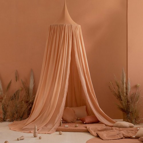 Ciel de lit Dentelle Vera - Sienne
