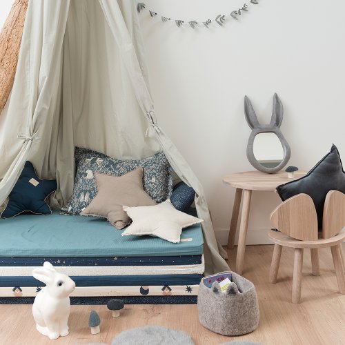 Ciel de lit rêveur - Gris glacé