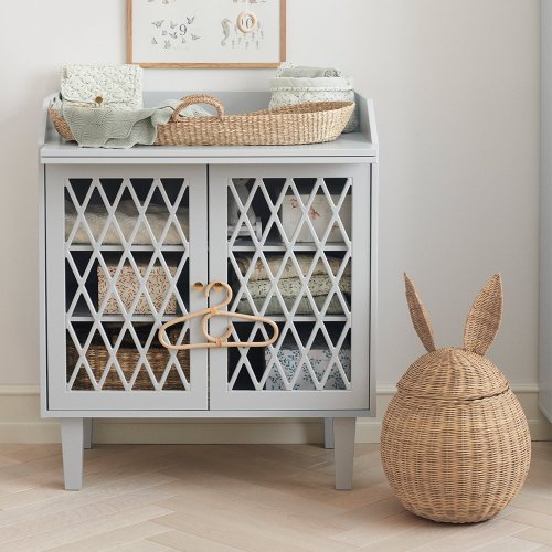 Set de 3 Cintres Enfant en rotin