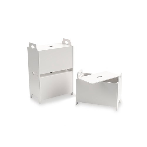 Coffre à jouets Luca - Blanc