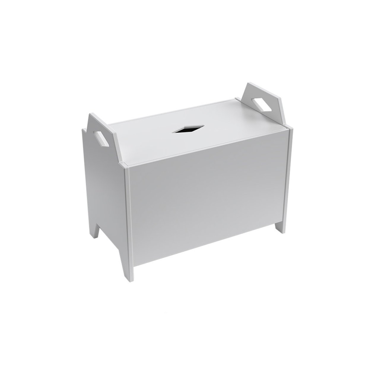 Coffre à jouets Luca - Gris clair