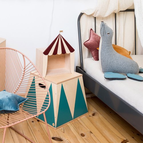 Coffre à Jouets Roll Up - Turquoise