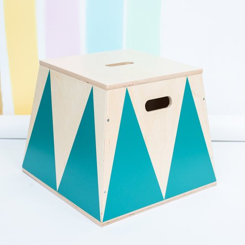 Coffre à Jouets Roll Up - Turquoise