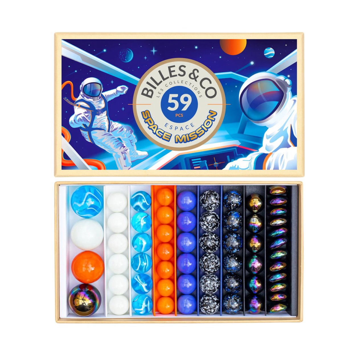 Coffret de 59 Billes - Space Mission