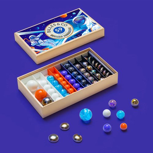 Coffret de 59 Billes - Space Mission