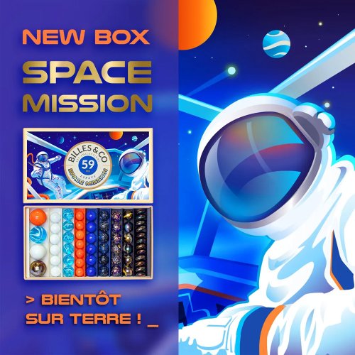Coffret de 59 Billes - Space Mission