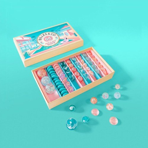 Coffret de 64 Billes - Miami Wave