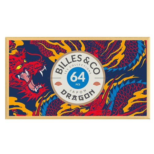 Coffret de 64 Billes Dragon - Feu