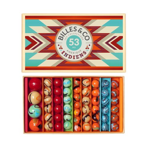 Coffret de 53 Billes - Indiens
