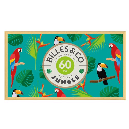 Coffret de 60 Billes - Jungle
