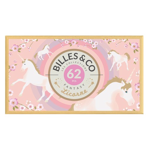 Coffret de 62 Billes - Licorne