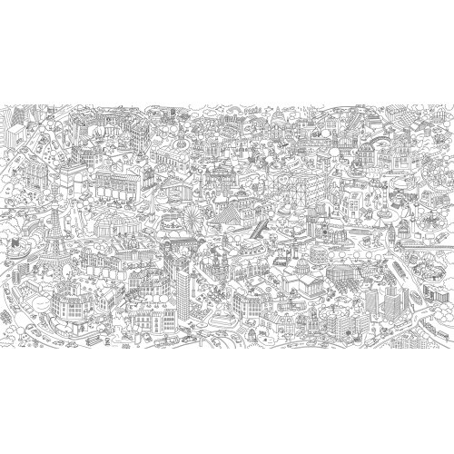 Paris - Coloriage XXL