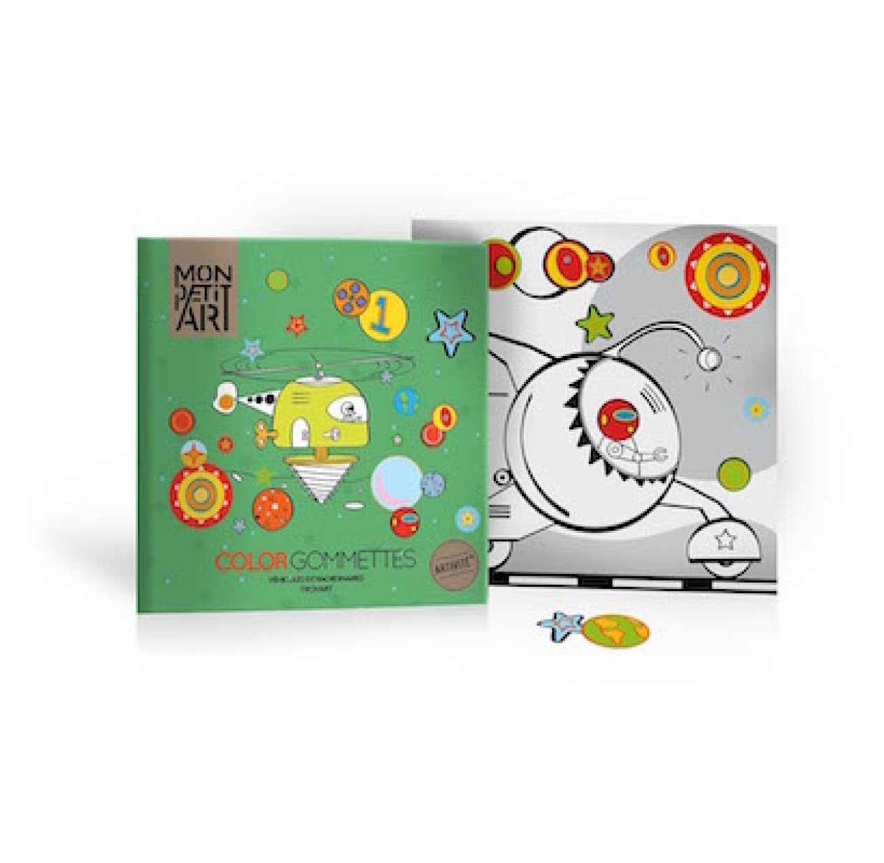 Coloriage et gommettes - Véhicules extraordinaires