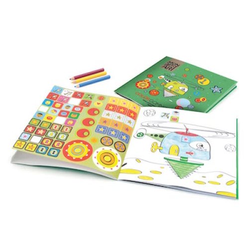 Coloriage et gommettes - Véhicules extraordinaires