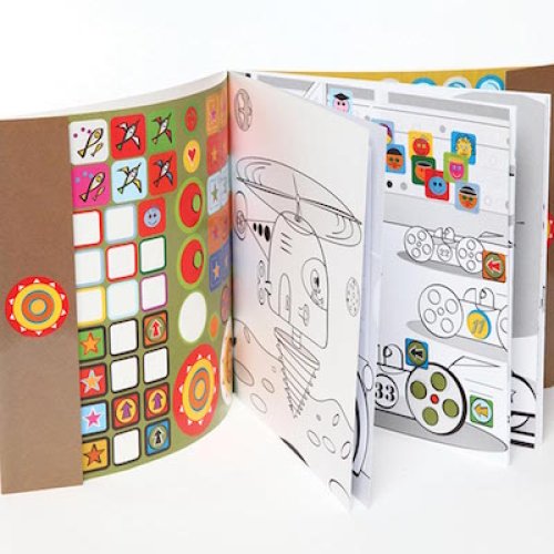 Coloriage et gommettes - Véhicules extraordinaires