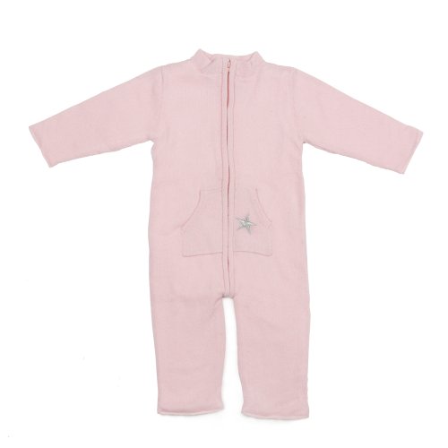Combinaison bébé Cachemire - Rose pâle