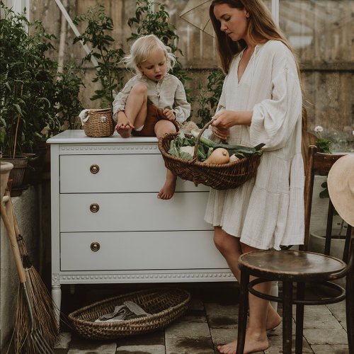 Commode 3 tiroirs - Blanc