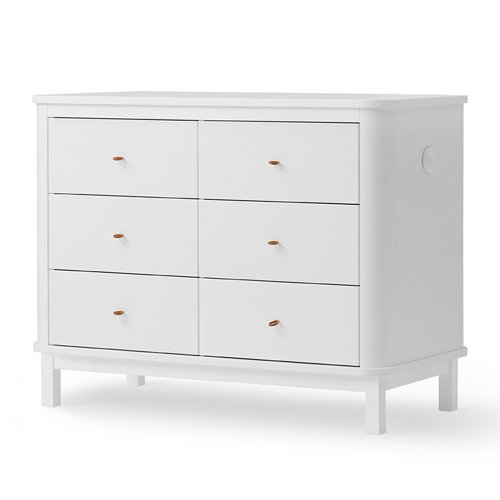 Commode 6 tiroirs Wood - Blanc
