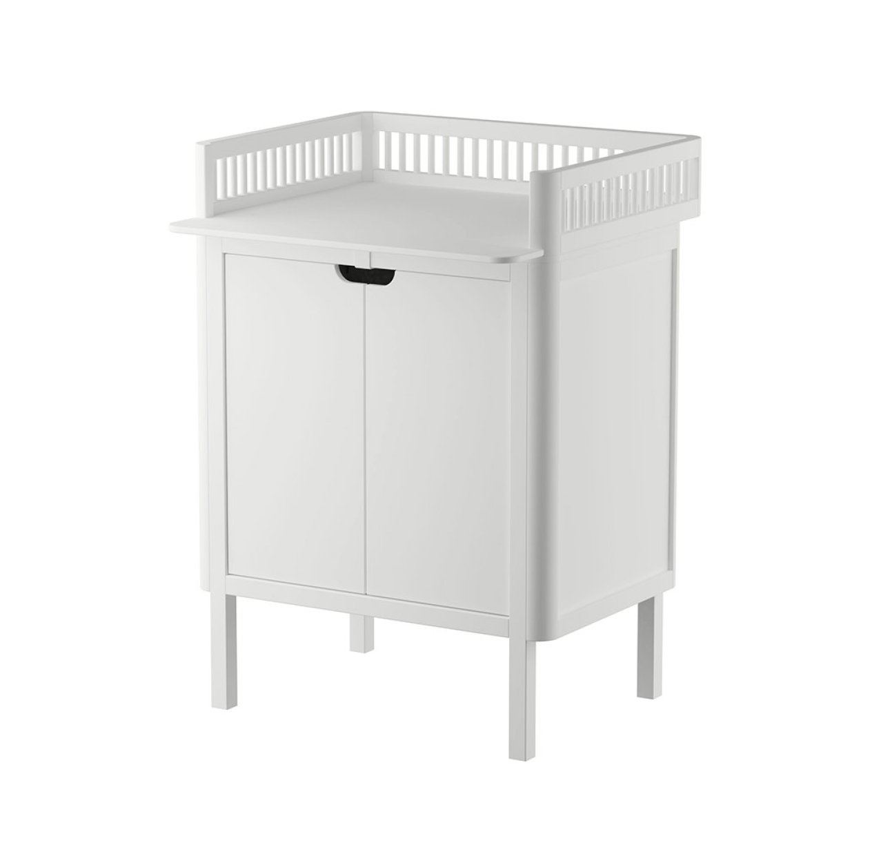 Commode à langer 2 portes - Blanc