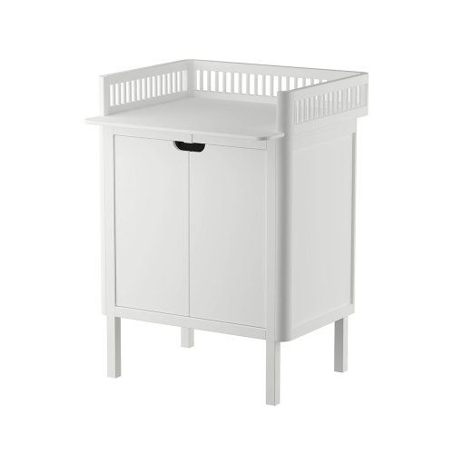 Commode à langer 2 portes - Blanc