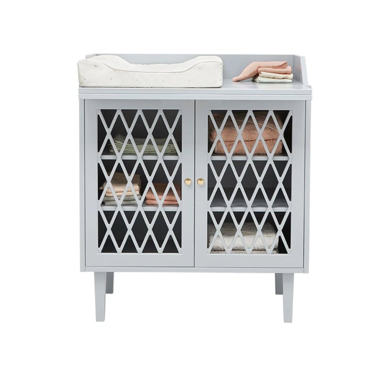 Commode à langer Harlequin - Gris clair