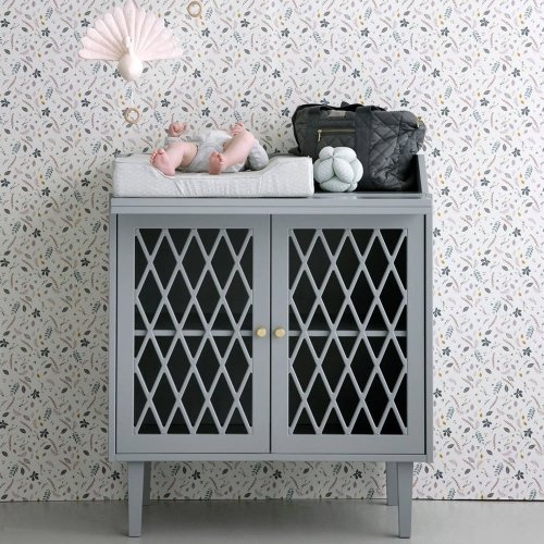 Commode à langer Harlequin - Gris clair