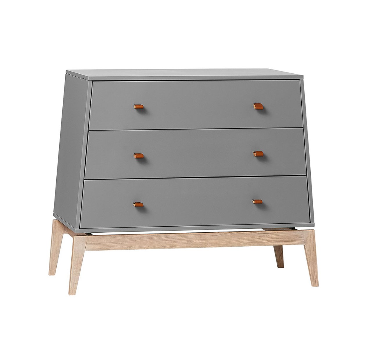 Commode 3 Tiroirs Luna - Gris