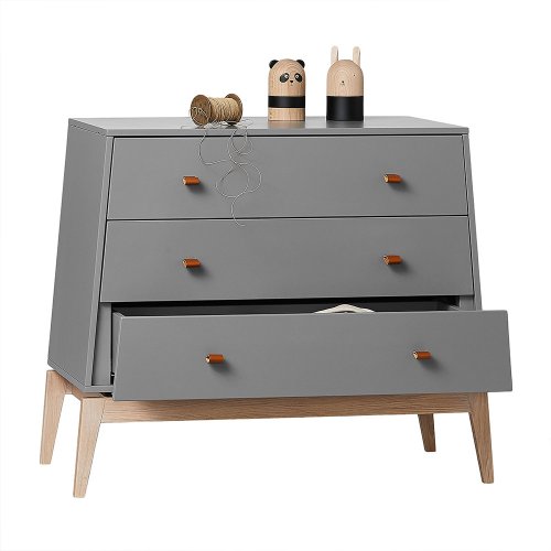 Commode 3 Tiroirs Luna - Gris