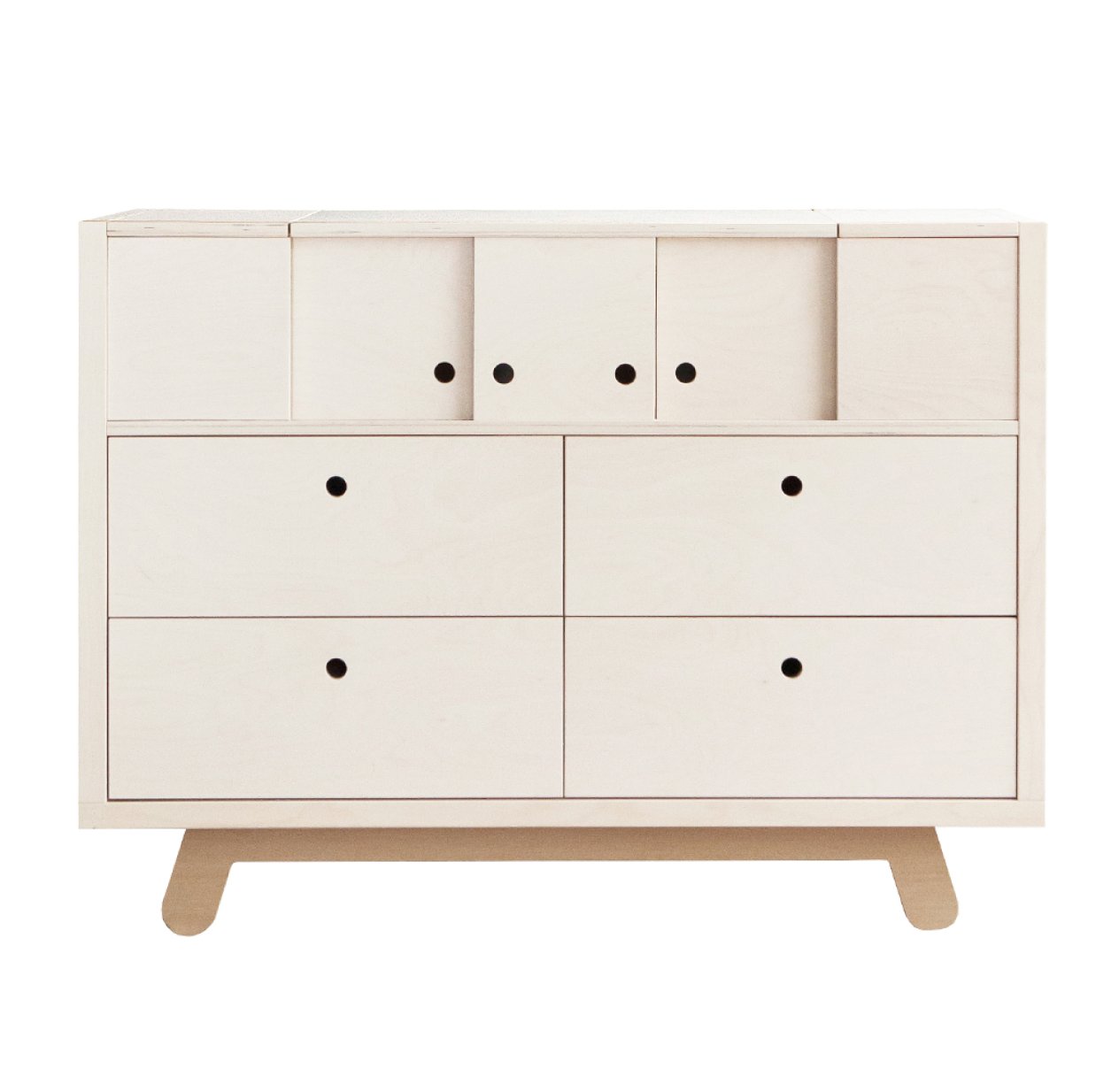 Commode avec tiroirs Peekaboo - Blanc
