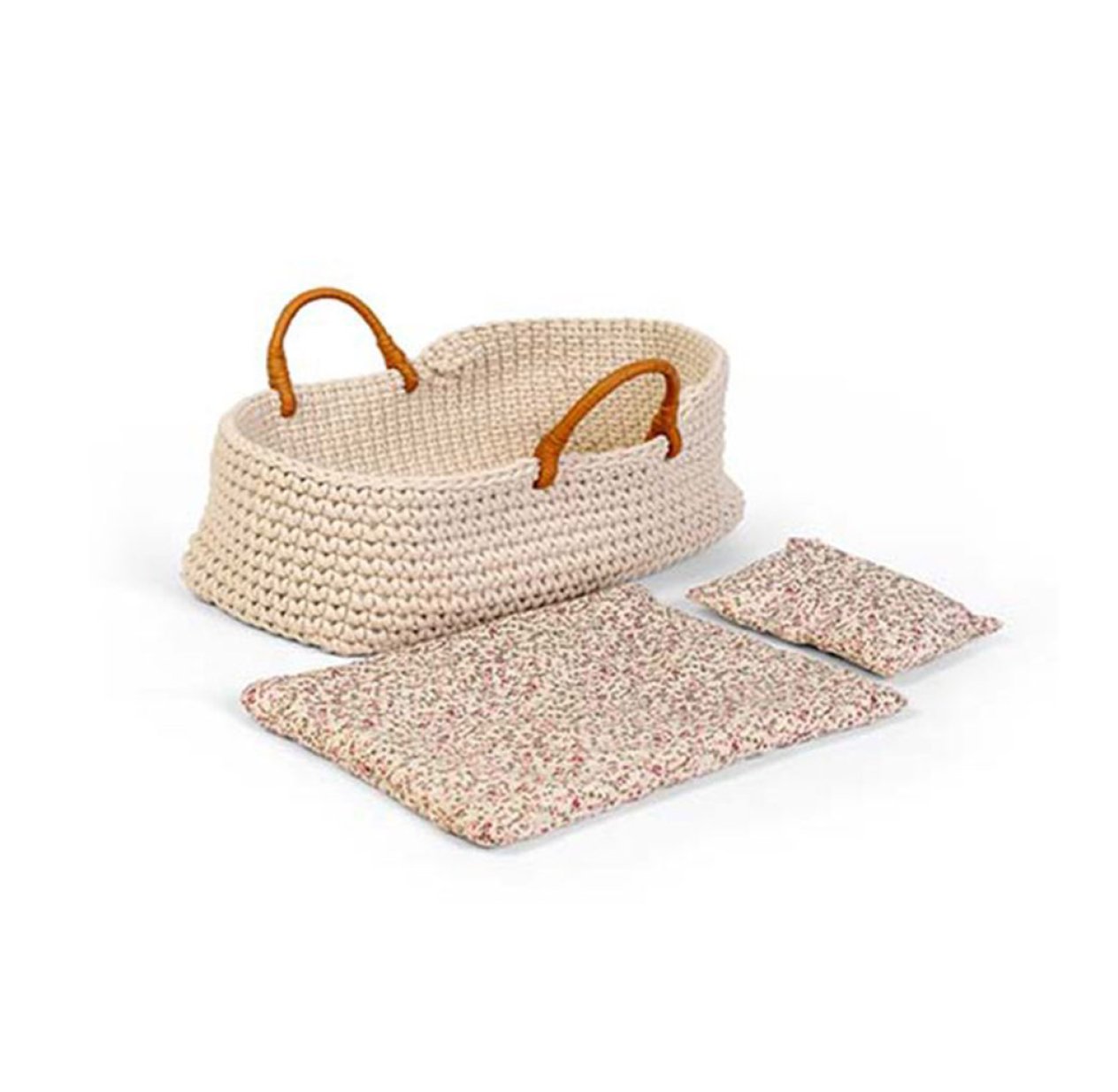 Couffin en tricot pour poupon