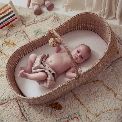 Couffin bébé Lyra en rotin