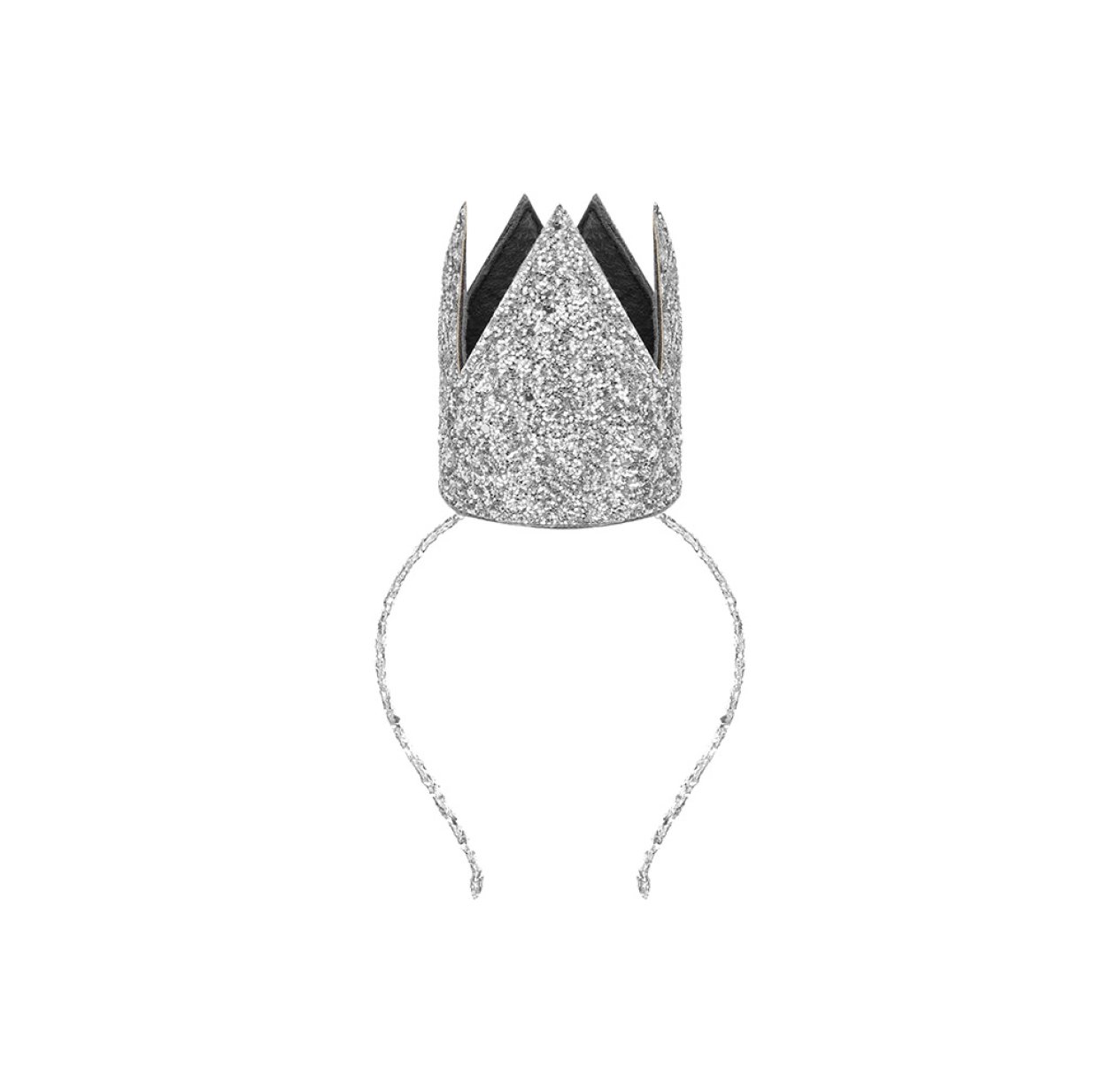 Couronne à paillettes Alice - Argent