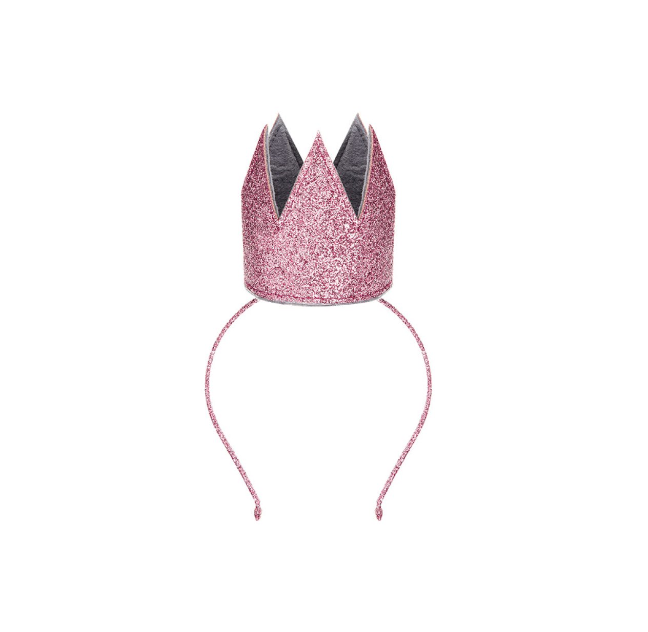 Couronne à paillettes Alice - Rose