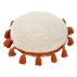 Coussin Circle pompons - Terracotta