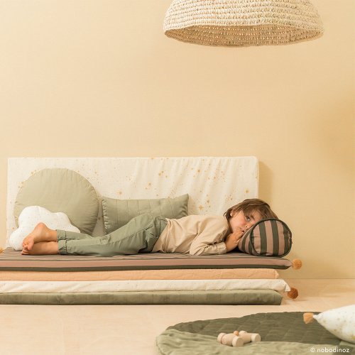 Coussin Majestic Cylindrique - Vert olive