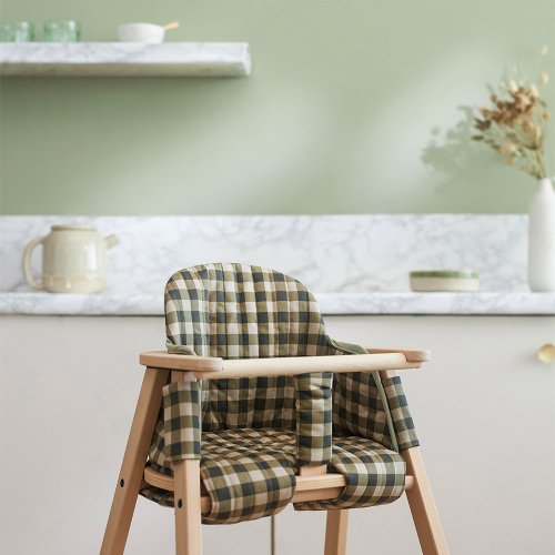 Assise pour Chaise Haute Growing - Carreaux verts