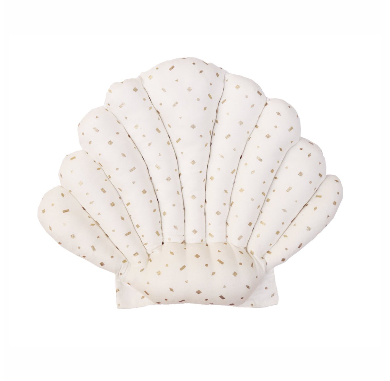Coussin Coquillage Confetti - Blanc