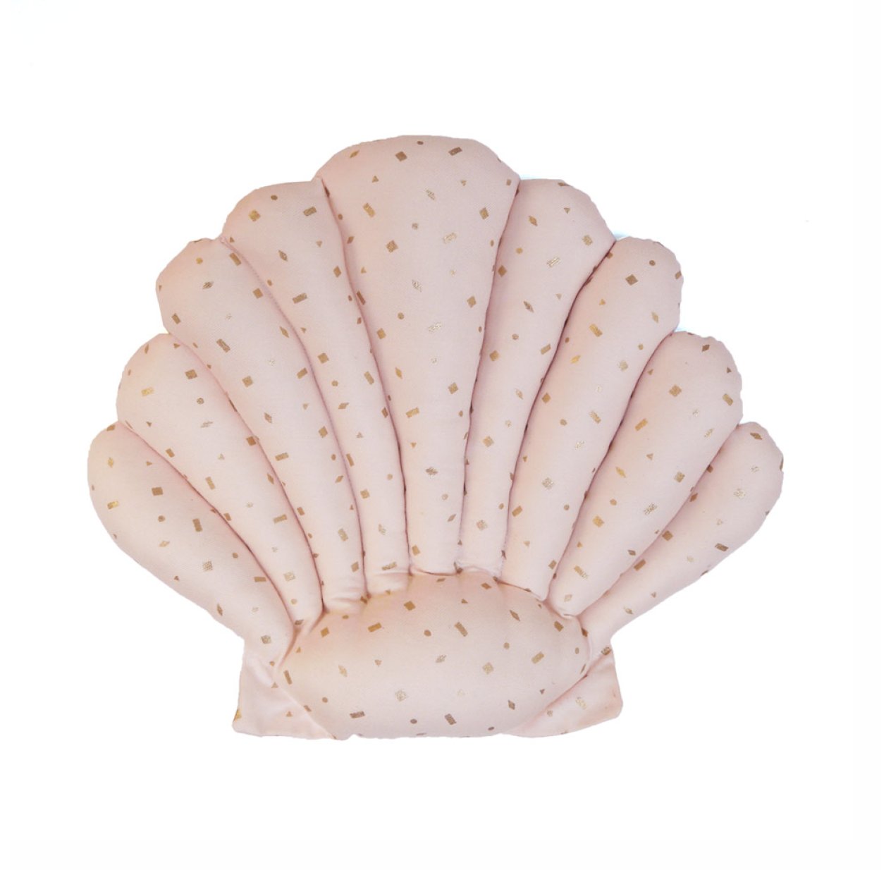 Coussin Coquillage Confetti - Rose pâle