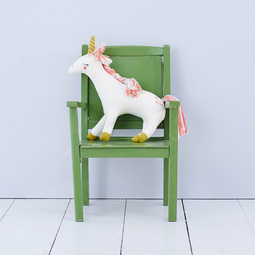 Coussin Licorne - Ecru