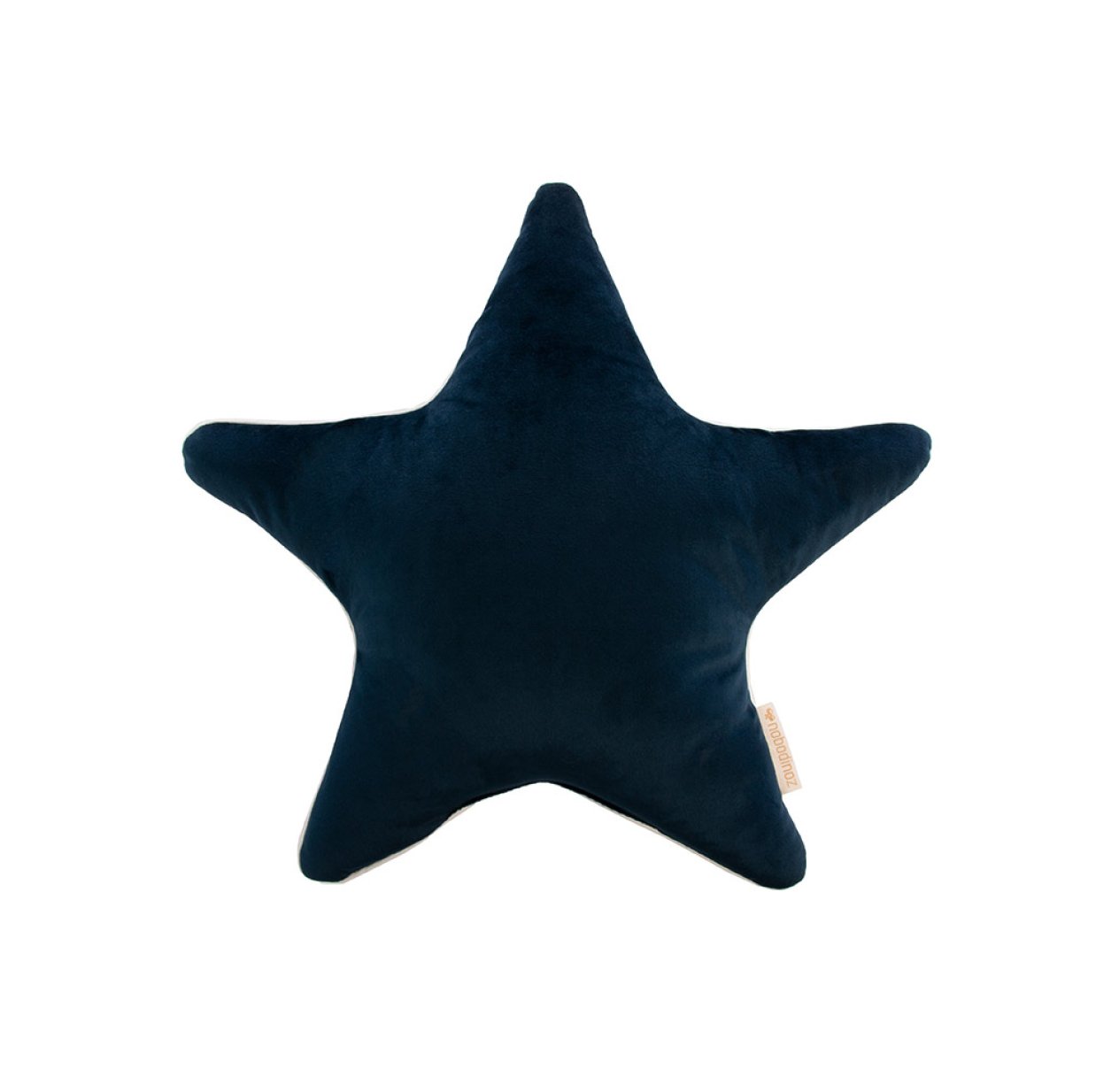 Coussin Etoile Velours - Bleu nuit
