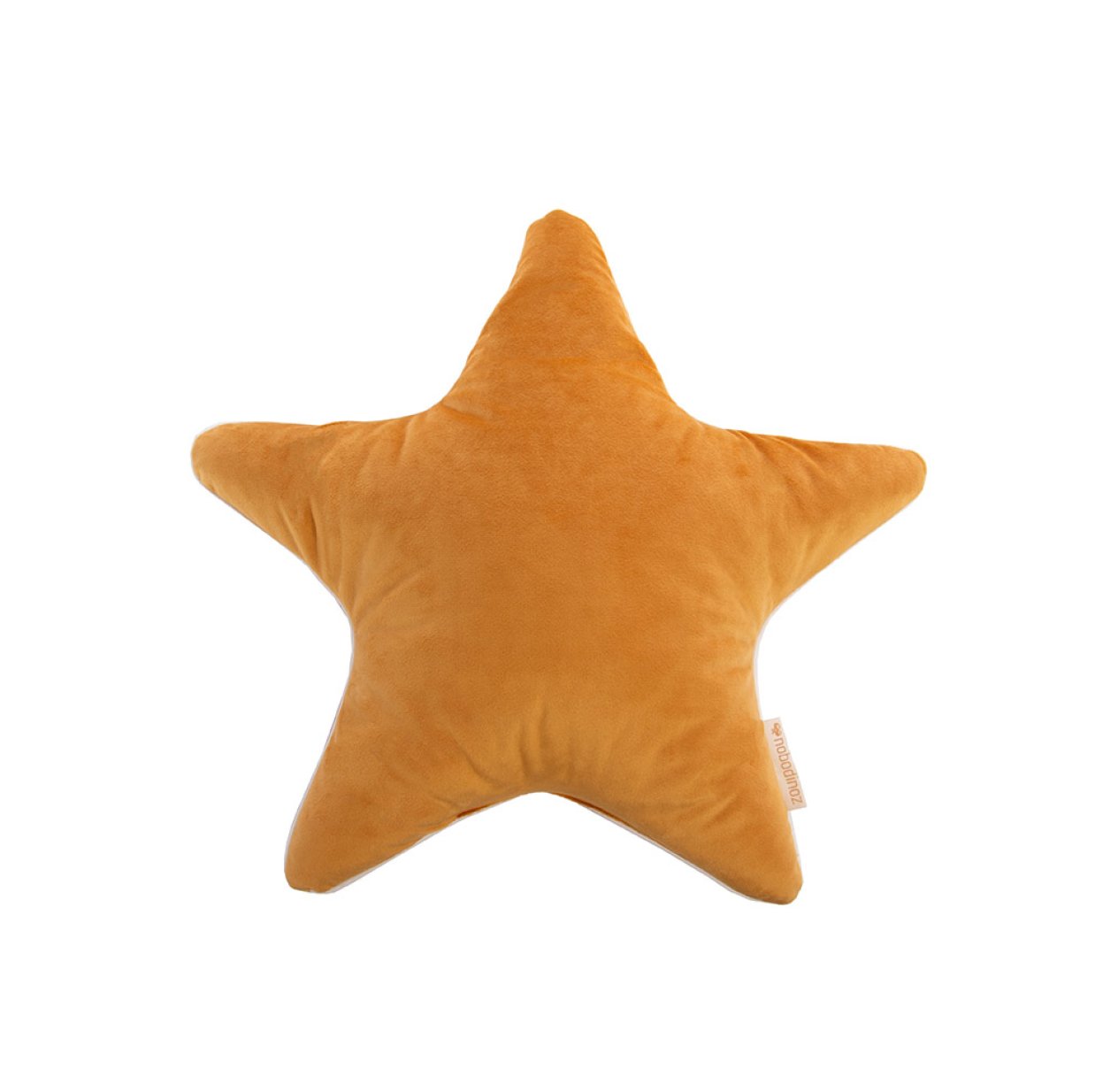 Coussin Etoile Velours - Moutarde