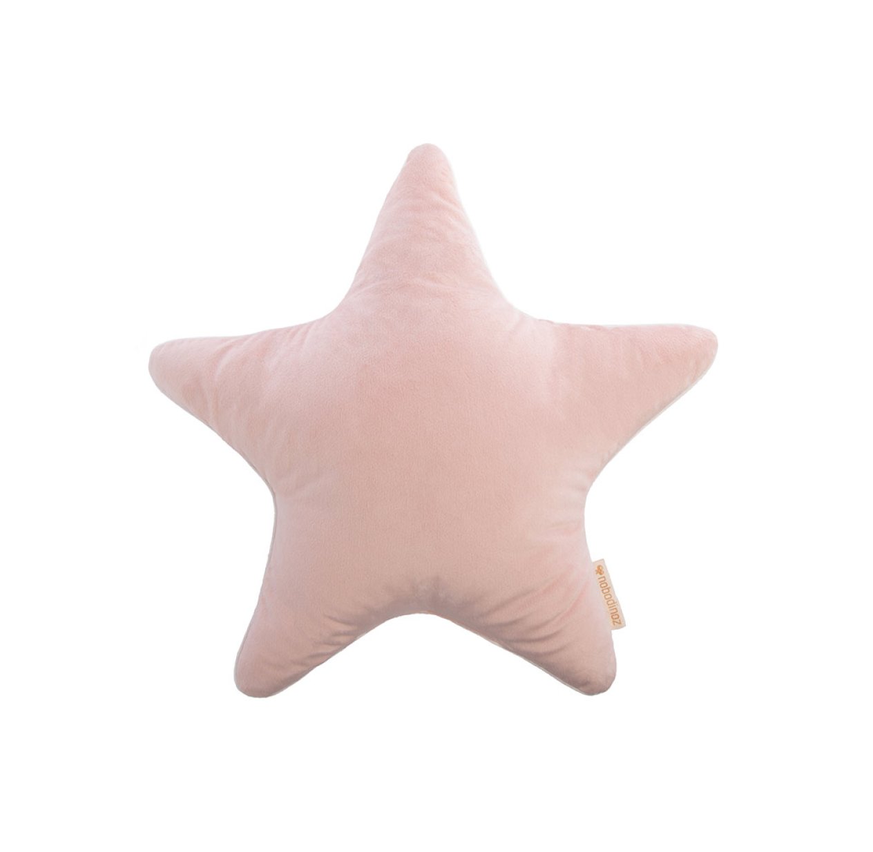 Coussin Etoile Velours - Rose poudré