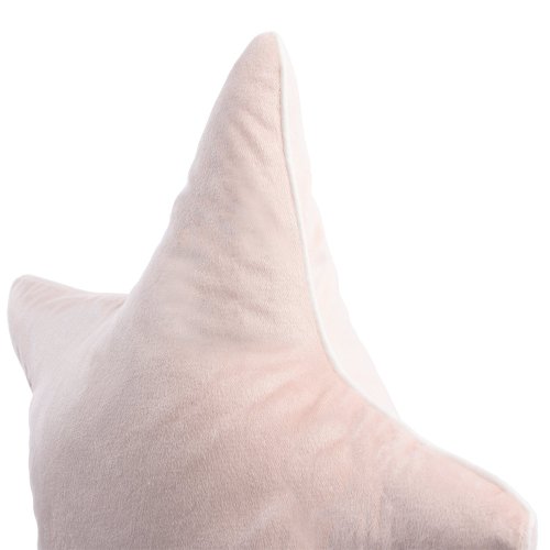 Coussin Etoile Velours - Rose poudré