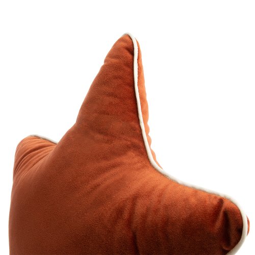 Coussin Etoile Velours - Rouille