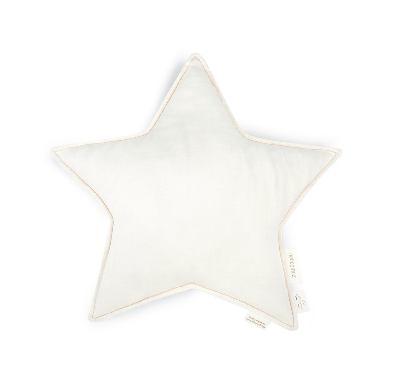 Coussin Etoile Lin Français - Blanc