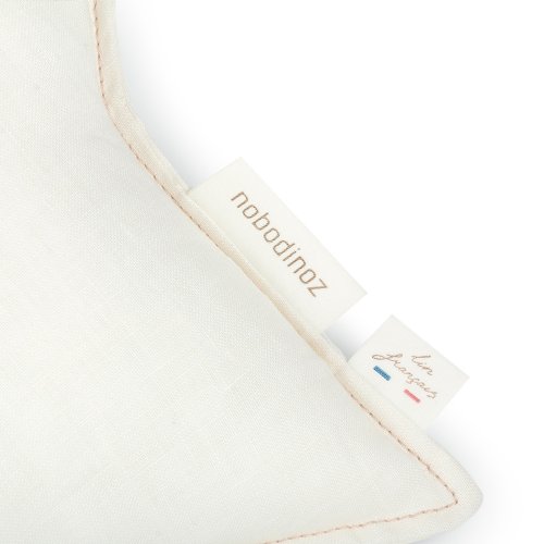 Coussin Etoile Lin Français - Blanc