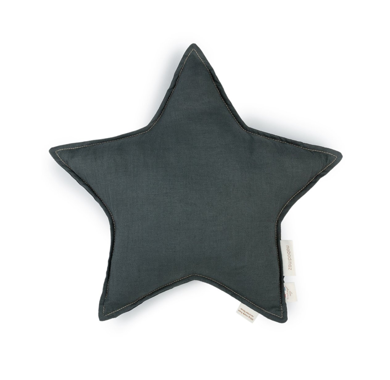 Coussin Etoile Lin Français - Green Blue