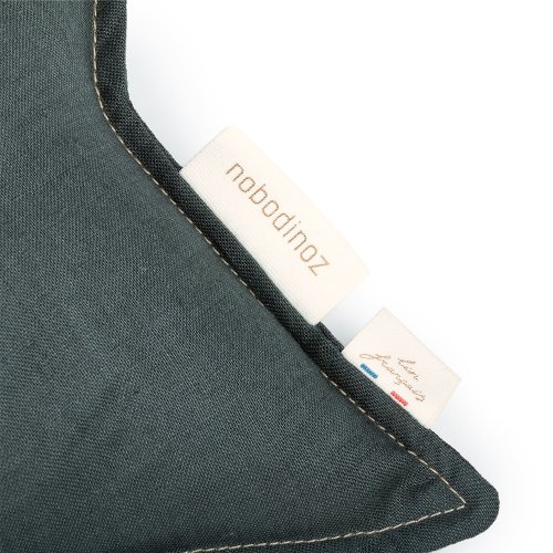 Coussin Etoile Lin Français - Green Blue