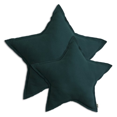 Coussin Etoile - Bleu canard